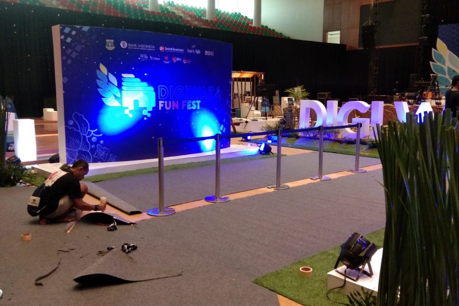 Photowall backdrop by boothspace id
